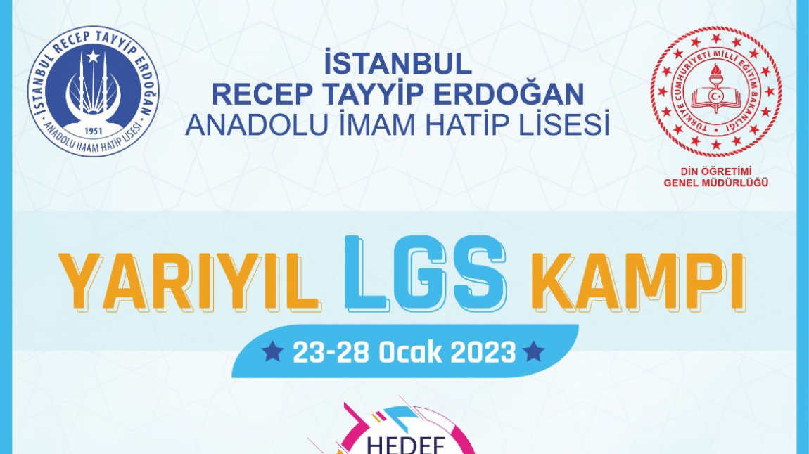 HEDEF LGS 2023 YARI YIL TATİLİ KAMPI